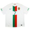 Virallinen Fanipaita Portugali Ronaldo 7 2010 Retro Vieraspelipaita - Miesten
