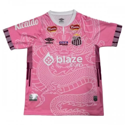 Virallinen Fanipaita Santos FC Dragon 2025-26 Pinkki - Miesten Virallinen Fanipaita Santos FC Dragon 2025-26 Pinkki - Miesten