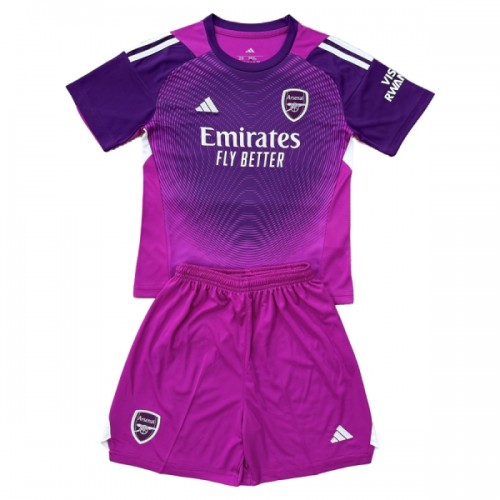 Virallinen Fanipaita + Shortsit Maalivahdin Arsenal 2025-26 Violetti - Lasten Virallinen Fanipaita + Shortsit Maalivahdin Arsenal 2025-26 Violetti - Lasten