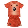 Virallinen Fanipaita + Shortsit Maalivahdin FC Barcelona 2025-26 Oranssi - Lasten