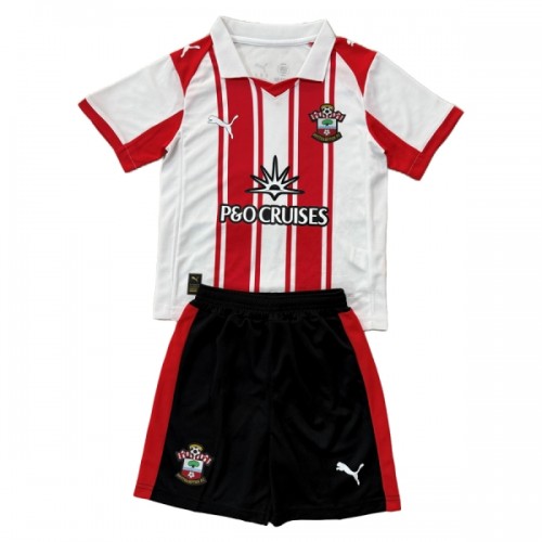 Virallinen Fanipaita + Shortsit Southampton Kotipelipaita 2025-26 - Lasten Virallinen Fanipaita + Shortsit Southampton Kotipelipaita 2025-26 - Lasten