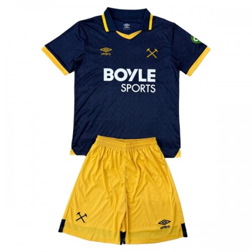 Virallinen Fanipaita + Shortsit West Ham United Kolmas Pelipaita 2025-26 - Lasten Virallinen Fanipaita + Shortsit West Ham United Kolmas Pelipaita 2025-26 - Lasten