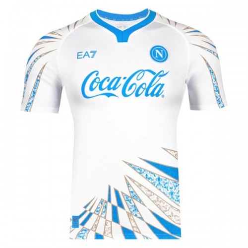Virallinen Fanipaita SSC Napoli Pre-Match 2025-26 Valkoinen - Miesten Virallinen Fanipaita SSC Napoli Pre-Match 2025-26 Valkoinen - Miesten