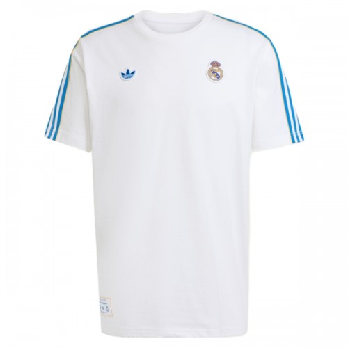 Virallinen Fanipaita Real Madrid Terrace Icons 2025-26 Valkoinen - Miesten Virallinen Fanipaita Real Madrid Terrace Icons 2025-26 Valkoinen - Miesten