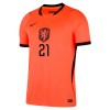 Virallinen Fanipaita Alankomaat Frenkie de Jong 21 Kotipelipaita MM-Kisat 2026 - Miesten