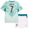 Virallinen Fanipaita + Shortsit Portugali Ronaldo 7 Vieraspelipaita MM-Kisat 2026 - Lasten