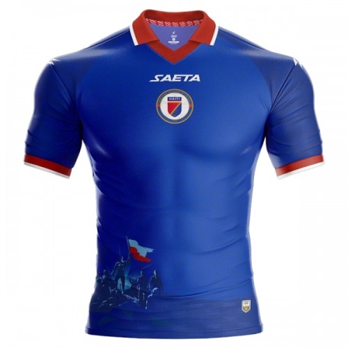 Virallinen Fanipaita Haiti Kotipelipaita MM-Kisat 2026 - Miesten Virallinen Fanipaita Haiti Kotipelipaita MM-Kisat 2026 - Miesten