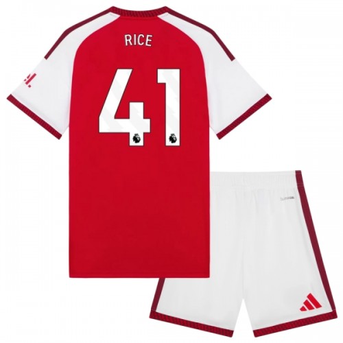 Virallinen Fanipaita + Shortsit Arsenal Rice 41 Kotipelipaita 2026-27 - Lasten Virallinen Fanipaita + Shortsit Arsenal Rice 41 Kotipelipaita 2026-27 - Lasten