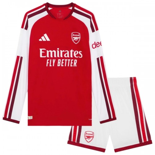 Virallinen Fanipaita + Shortsit Pitkähihainen Arsenal Kotipelipaita 2026-27 - Lasten Virallinen Fanipaita + Shortsit Pitkähihainen Arsenal Kotipelipaita 2026-27 - Lasten