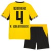 Virallinen Fanipaita + Shortsit Borussia Dortmund N. Schlotterbeck 4 Kotipelipaita 2026-27 - Lasten Virallinen Fanipaita + Shortsit Borussia Dortmund N. Schlotterbeck 4 Kotipelipaita 2026-27 - Lasten