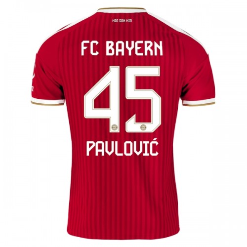 Virallinen Fanipaita FC Bayern München Pavlovic 45 Kotipelipaita 2026-27 - Miesten Virallinen Fanipaita FC Bayern München Pavlovic 45 Kotipelipaita 2026-27 - Miesten