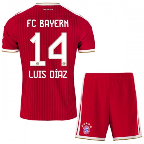 Virallinen Fanipaita + Shortsit FC Bayern München Luis Diaz 14 Kotipelipaita 2026-27 - Lasten Virallinen Fanipaita + Shortsit FC Bayern München Luis Diaz 14 Kotipelipaita 2026-27 - Lasten