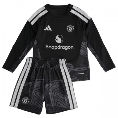 Virallinen Fanipaita + Shortsit Maalivahdin Pitkähihainen Manchester United Kotipelipaita 2026-27 - Lasten Virallinen Fanipaita + Shortsit Maalivahdin Pitkähihainen Manchester United Kotipelipaita 2026-27 - Lasten