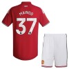 Virallinen Fanipaita + Shortsit Manchester United Mainoo 37 Kotipelipaita 2026-27 - Lasten Virallinen Fanipaita + Shortsit Manchester United Mainoo 37 Kotipelipaita 2026-27 - Lasten