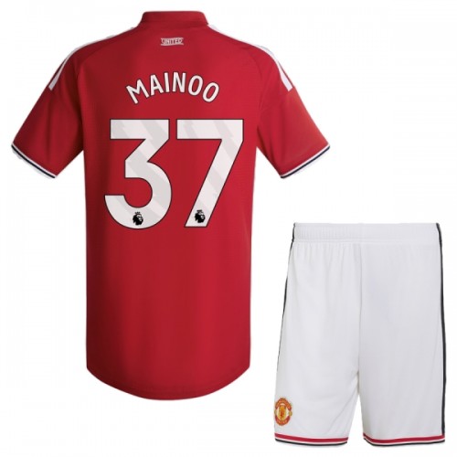 Virallinen Fanipaita + Shortsit Manchester United Mainoo 37 Kotipelipaita 2026-27 - Lasten Virallinen Fanipaita + Shortsit Manchester United Mainoo 37 Kotipelipaita 2026-27 - Lasten