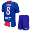 Virallinen Fanipaita + Shortsit Paris Saint-Germain Fabian 8 Kotipelipaita 2026-27 - Lasten Virallinen Fanipaita + Shortsit Paris Saint-Germain Fabian 8 Kotipelipaita 2026-27 - Lasten