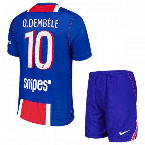 Virallinen Fanipaita + Shortsit Paris Saint-Germain O. Dembele 10 Kotipelipaita 2026-27 - Lasten Virallinen Fanipaita + Shortsit Paris Saint-Germain O. Dembele 10 Kotipelipaita 2026-27 - Lasten