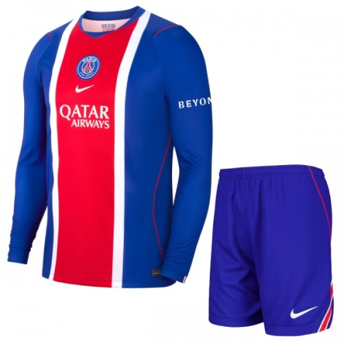 Virallinen Fanipaita + Shortsit Pitkähihainen Paris Saint-Germain Kotipelipaita 2026-27 - Lasten Virallinen Fanipaita + Shortsit Pitkähihainen Paris Saint-Germain Kotipelipaita 2026-27 - Lasten