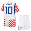 Virallinen Fanipaita + Shortsit Kroatia Modrić 10 Kotipelipaita MM-Kisat 2026 - Lasten Virallinen Fanipaita + Shortsit Kroatia Modrić 10 Kotipelipaita MM-Kisat 2026 - Lasten