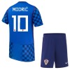 Virallinen Fanipaita + Shortsit Kroatia Modrić 10 Vieraspelipaita MM-Kisat 2026 - Lasten Virallinen Fanipaita + Shortsit Kroatia Modrić 10 Vieraspelipaita MM-Kisat 2026 - Lasten