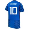 Virallinen Fanipaita + Shortsit Kroatia Modrić 10 Vieraspelipaita MM-Kisat 2026 - Lasten