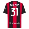 Virallinen Fanipaita AC Milan Pavlovic 31 Kotipelipaita 2026-27 - Miesten