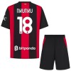 Virallinen Fanipaita + Shortsit AC Milan Nkunku 18 Kotipelipaita 2026-27 - Lasten