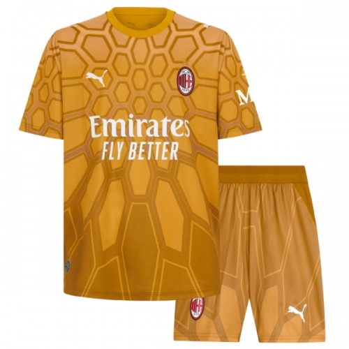 Virallinen Fanipaita + Shortsit Maalivahdin AC Milan Kotipelipaita 2026-27 - Lasten Virallinen Fanipaita + Shortsit Maalivahdin AC Milan Kotipelipaita 2026-27 - Lasten