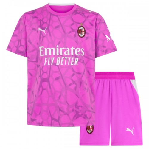 Virallinen Fanipaita + Shortsit Maalivahdin AC Milan Vieraspelipaita 2026-27 - Lasten Virallinen Fanipaita + Shortsit Maalivahdin AC Milan Vieraspelipaita 2026-27 - Lasten