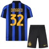 Virallinen Fanipaita + Shortsit Inter Milan Dimarco 32 Kotipelipaita 2026-27 - Lasten