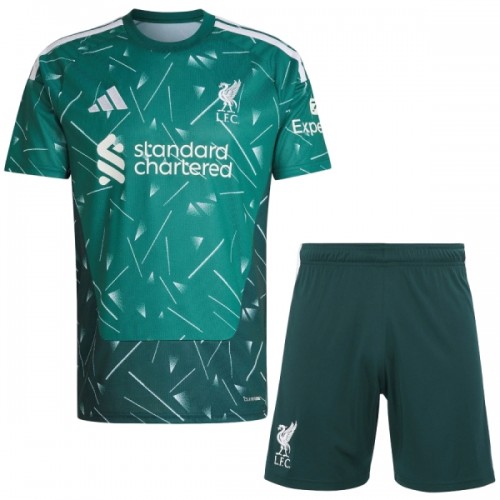 Virallinen Fanipaita + Shortsit Maalivahdin Liverpool Kotipelipaita 2026-27 Vihreä - Lasten Virallinen Fanipaita + Shortsit Maalivahdin Liverpool Kotipelipaita 2026-27 Vihreä - Lasten