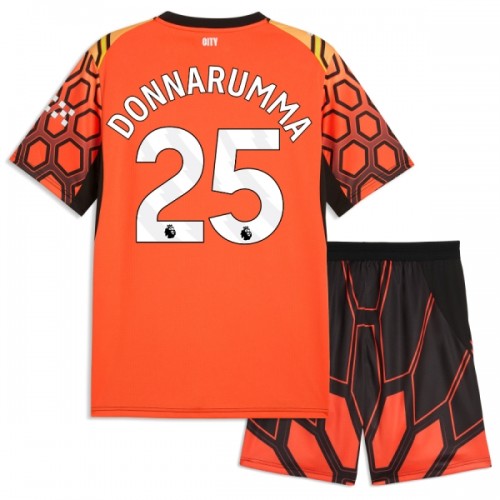 Virallinen Fanipaita + Shortsit Maalivahdin Manchester City Donnarumma 25 Kolmas Pelipaita 2026-27 Oranssi - Lasten Virallinen Fanipaita + Shortsit Maalivahdin Manchester City Donnarumma 25 Kolmas Pelipaita 2026-27 Oranssi - Lasten