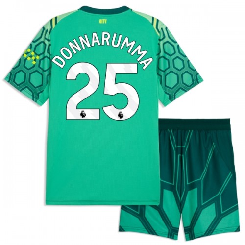 Virallinen Fanipaita + Shortsit Maalivahdin Manchester City Donnarumma 25 Kotipelipaita 2026-27 Vihreä - Lasten Virallinen Fanipaita + Shortsit Maalivahdin Manchester City Donnarumma 25 Kotipelipaita 2026-27 Vihreä - Lasten