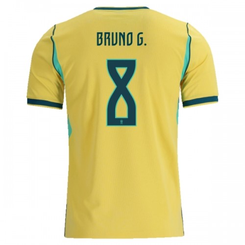Virallinen Fanipaita Brasilia Bruno Guimaraes 8 Kotipelipaita MM-Kisat 2026 - Miesten Virallinen Fanipaita Brasilia Bruno Guimaraes 8 Kotipelipaita MM-Kisat 2026 - Miesten