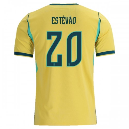 Virallinen Fanipaita Brasilia Estevao 20 Kotipelipaita MM-Kisat 2026 - Miesten Virallinen Fanipaita Brasilia Estevao 20 Kotipelipaita MM-Kisat 2026 - Miesten