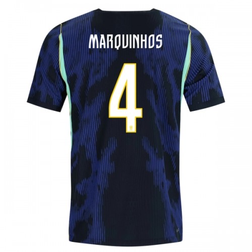 Virallinen Fanipaita Brasilia Marquinhos 4 Vieraspelipaita MM-Kisat 2026 - Miesten Virallinen Fanipaita Brasilia Marquinhos 4 Vieraspelipaita MM-Kisat 2026 - Miesten