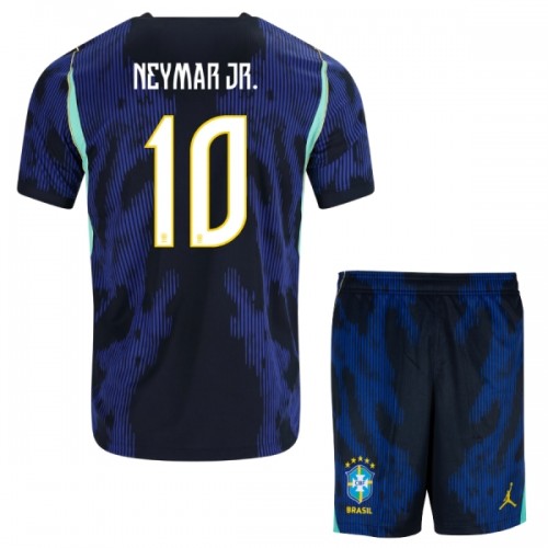 Virallinen Fanipaita + Shortsit Brasilia Neymar JR 10 Vieraspelipaita MM-Kisat 2026 - Lasten Virallinen Fanipaita + Shortsit Brasilia Neymar JR 10 Vieraspelipaita MM-Kisat 2026 - Lasten