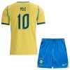 Virallinen Fanipaita + Shortsit Brasilia Pele 10 Kotipelipaita MM-Kisat 2026 - Lasten