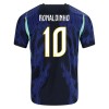 Virallinen Fanipaita + Shortsit Brasilia Ronaldinho 10 Vieraspelipaita MM-Kisat 2026 - Lasten