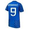 Virallinen Fanipaita Kroatia Kramaric 9 Vieraspelipaita MM-Kisat 2026 - Miesten