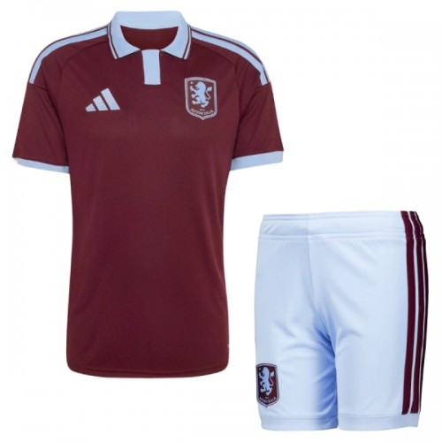 Virallinen Fanipaita + Shortsit Aston Villa Kotipelipaita 2026-27 - Lasten Virallinen Fanipaita + Shortsit Aston Villa Kotipelipaita 2026-27 - Lasten