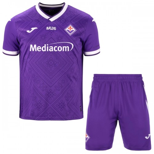 Virallinen Fanipaita + Shortsit AC Fiorentina Kotipelipaita 2026-27 - Lasten Virallinen Fanipaita + Shortsit AC Fiorentina Kotipelipaita 2026-27 - Lasten