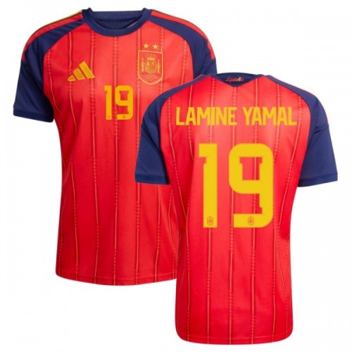 Virallinen Fanipaita Espanja 2 Stars Lamine Yamal 19 Kotipelipaita MM-Kisat 2026 - Miesten Virallinen Fanipaita Espanja 2 Stars Lamine Yamal 19 Kotipelipaita MM-Kisat 2026 - Miesten