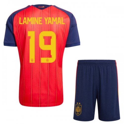 Virallinen Fanipaita + Shortsit Espanja 2 Stars Lamine Yamal 19 Kotipelipaita MM-Kisat 2026 - Lasten Virallinen Fanipaita + Shortsit Espanja 2 Stars Lamine Yamal 19 Kotipelipaita MM-Kisat 2026 - Lasten