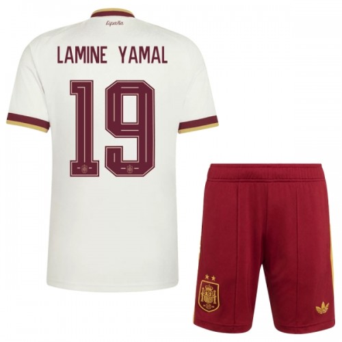 Virallinen Fanipaita + Shortsit Espanja 2 Stars Lamine Yamal 19 Vieraspelipaita MM-Kisat 2026 - Lasten Virallinen Fanipaita + Shortsit Espanja 2 Stars Lamine Yamal 19 Vieraspelipaita MM-Kisat 2026 - Lasten