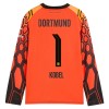 Virallinen Fanipaita Maalivahdin Pitkähihainen Borussia Dortmund Kobel 1 Kotipelipaita 2026-27 Oranssi - Miesten Virallinen Fanipaita Maalivahdin Pitkähihainen Borussia Dortmund Kobel 1 Kotipelipaita 2026-27 Oranssi - Miesten