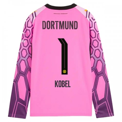 Virallinen Fanipaita Maalivahdin Pitkähihainen Borussia Dortmund Kobel 1 Vieraspelipaita 2026-27 Pinkki - Miesten Virallinen Fanipaita Maalivahdin Pitkähihainen Borussia Dortmund Kobel 1 Vieraspelipaita 2026-27 Pinkki - Miesten