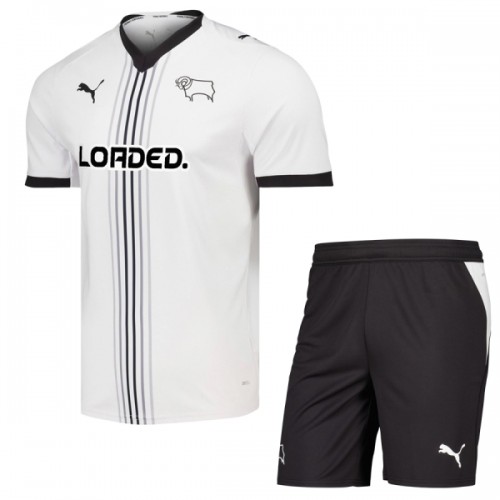 Virallinen Fanipaita + Shortsit Derby County Kotipelipaita 2026-27 - Lasten Virallinen Fanipaita + Shortsit Derby County Kotipelipaita 2026-27 - Lasten