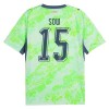 Virallinen Fanipaita Sveitsi Djibril Sow 15 Vieraspelipaita MM-Kisat 2026 - Miesten Virallinen Fanipaita Sveitsi Djibril Sow 15 Vieraspelipaita MM-Kisat 2026 - Miesten
