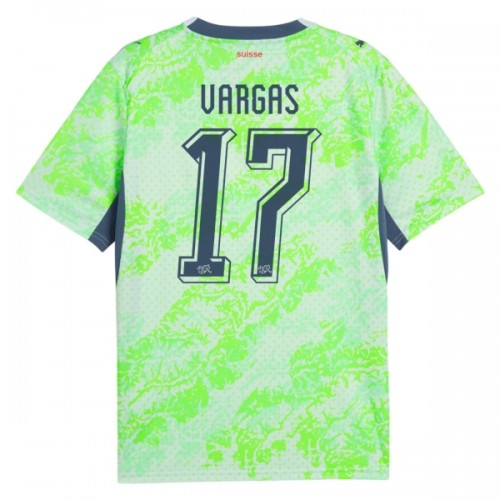 Virallinen Fanipaita Sveitsi Vargas 17 Vieraspelipaita MM-Kisat 2026 - Miesten Virallinen Fanipaita Sveitsi Vargas 17 Vieraspelipaita MM-Kisat 2026 - Miesten